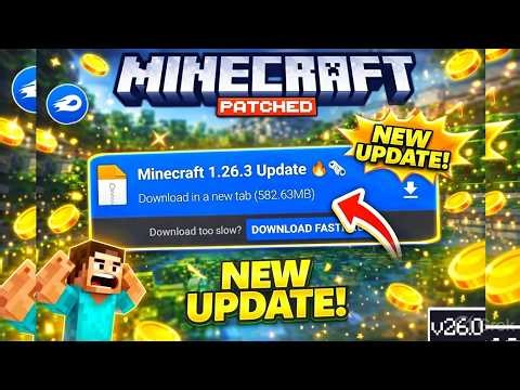 Minecraft 1.26.3 APK Download Patch 😱 | MCPE LATEST VERSION REVIEW | patched mediafire