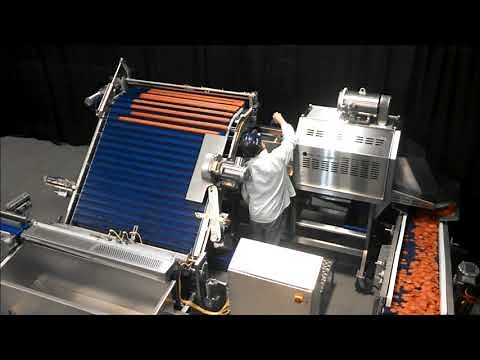 Automated Pepperoni Peeling & Slicing Full Run