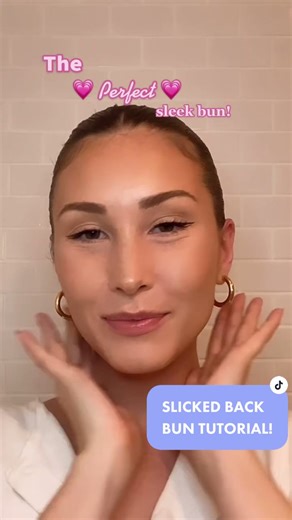 Slicked Back Bun Tutorial with Perfect Sleek Finish