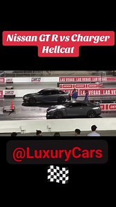 NISSAN GTR 35 VS CHARGER HELLCAT #chargerhellcat #srthellcat #mopar #gtrr35 #nissangtrr35 #Godzilla #videoviralシ #contenido | LuxuryCars