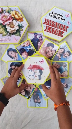 Birthday Explosion Gift Box. Handmade Albums.Explosion Box#shorts #youtubeshorts #viral #shortsfeed