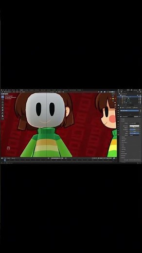 How I Made Chara (Undertale) in 3D | Blender 5 Tutorial