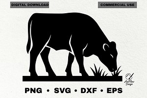 Cow Silhouette SVG, Farm Animal Vector (digital Download) - Etsy