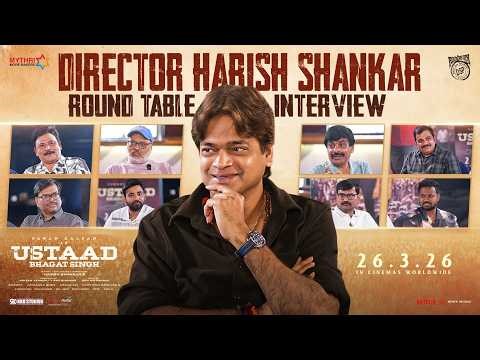 Director Harish Shankar Round Table Interview | Ustaad Bhagat Singh | Pawan Kalyan | Devi Sri Prasad