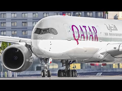 CLOSE UP HEAVY TAKEOFFS and LANDINGS at LAX | Los Angeles Airport Plane Spotting