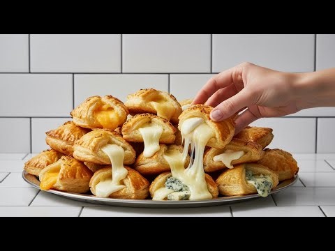 Easy Cheesy Puff Pastry | Ready in Just 2 Minutes