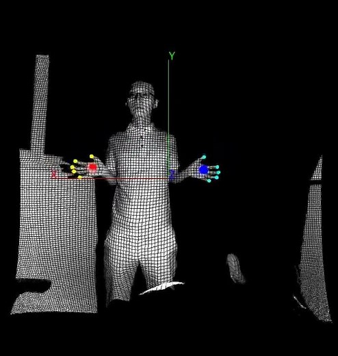 fingertip detection using Kinect V2