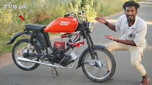 3.3M views · 89K reactions | Modified TVS 50 Bike  Mini Royal Enfield | லோ பட்ஜெட் புல்லட்..!Sathish | Sathish xyz | Facebook