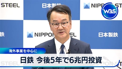 日鉄 今後5年で6兆円投資 海外事業を中心に｜テレ東BIZ