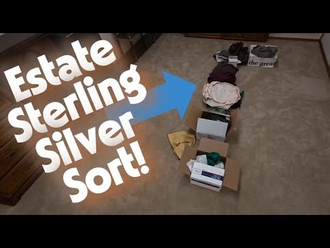 Helping sort Silver! So much Sterling to find!
