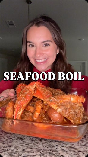 @gracekellyanneats on Instagram: "This seafood boil  #seafoodboil #snowcrab #shrimpboil #eating #eatwithme"
