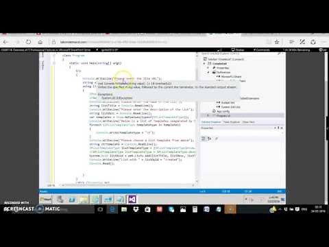SharePoint List Creation C# Console App