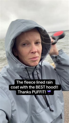 The fleece-lined rain coat with the BEST hood!! Thanks PUFFIT! Grab yours today via the link #raincoats #puffit #wintercoats #skiwear #blackfriday