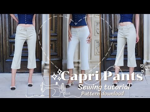 Capri Pants Sewing Tutorial + Pattern Download