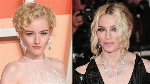 Madonna and Julia Garner team up to recreate iconic 'Like a Virgin' music video on a Venice canal ride in Italy