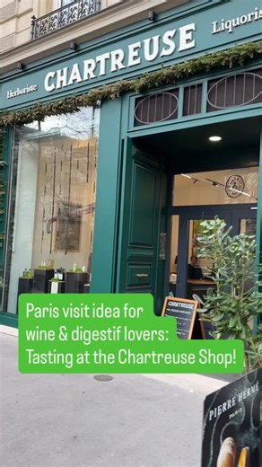 Jeff Burrows on Instagram: "Paris visit idea (skip a museum…): Dive into the mystery of Chartreuse and schedule a tasting at the Chartreuse shop! Variety tasting (this one), vertical tasting (the next one I’ll try) or a cocktail session. And they have Chatteuse for sale, though limits to how much. Highly recommended!"