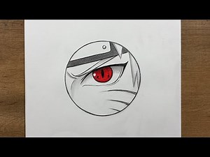 How to Draw Naruto’s Demon Eye (Kurama Chakra) 🔥