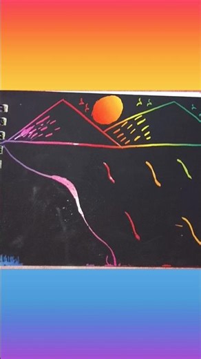 how to scratch paper drawing #art #subscribe