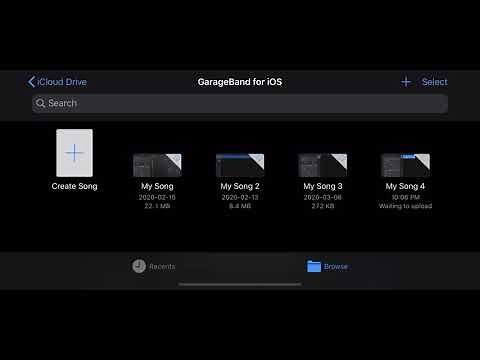 How To SAVE SONGS on GARAGE BAND!