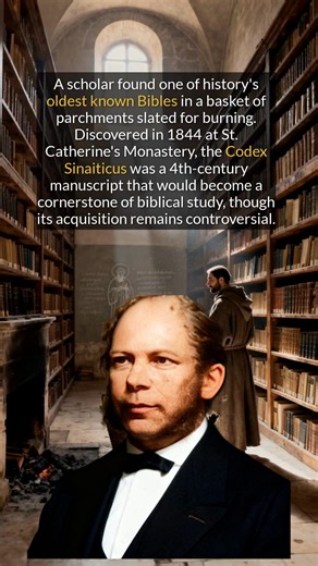 46K views · 927 reactions | This priceless ancient biblical text was not rescued from the trash but taken under controversial circumstances. | The History Page | Facebook