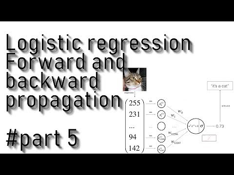 Logistic regression - Forward and Backward propagation part 5