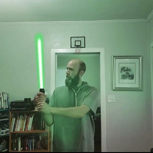 Lightsaber Light Wash - Kdenlive VFX Concept - Members only tutorial soon #vfx #kdenlive