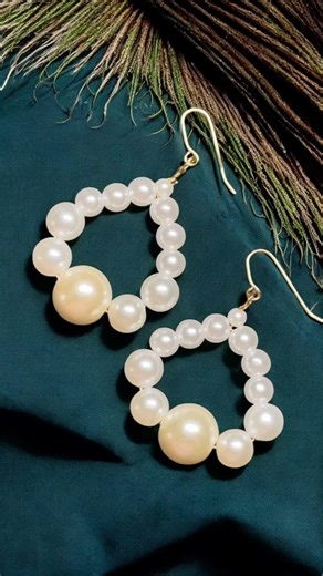 Pearl Earrings Tutorial #jewellery #fashion #earrings