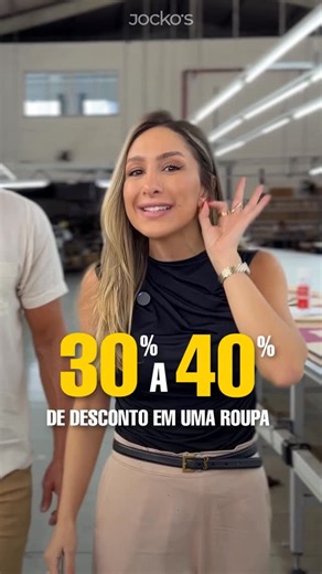 Jocko’s on Instagram: "Você não leu errado: é 30 a 40% de desconto no preço de fábrica! 😱 Comece o ano se vestindo bem e economizando de verdade: 🩳 Bermudas de: R$ 89,99 por R$ 59,99. 👕 Blusas de: R$ 69,99 por R$ 39,99. e muito mais… VEM PRA JOCKO’S!🚀 👉🏻jockos.com.br"