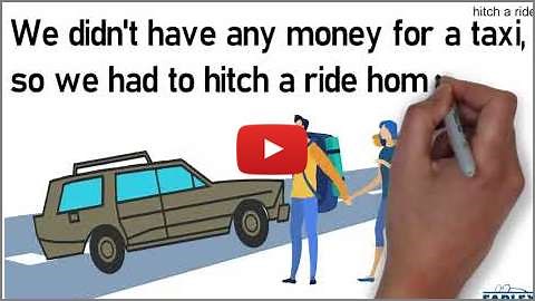 hitching a ride