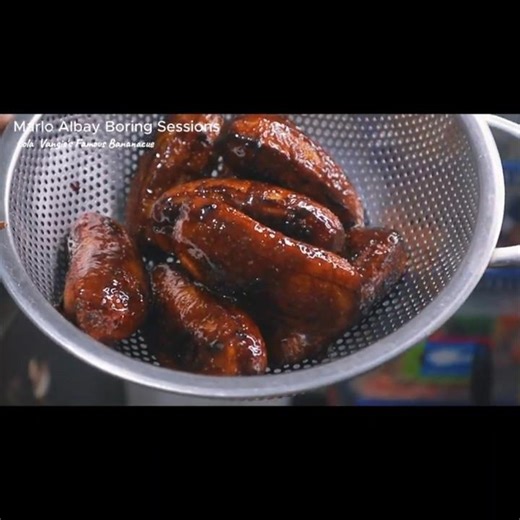 Banana and Brown Sugar Magic. Best Filipino street food featuring the famous and classic Bananaque