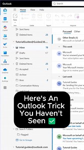Here’s an outlook trick many dont know about #viral #fyp #outlook #microsoft #outlooktricks | Office365pro