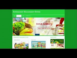 Super Market Management System | PHP and MySQL Project Source Code | PHP MySQL CRUD Project
