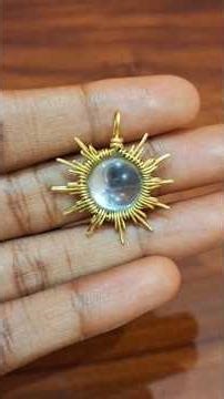 Easy to make Sun Pendant 🌞 #shorts #crafts #tutorial