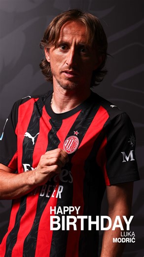 225K views · 6.8K reactions | Happy Birthday, Luka Modrić  From writing history in football to beginning a new chapter in Milan ⚫ | AC Milan | Facebook
