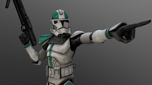 Clone Captain Howzer - 3D model by Mike Chan (@rikuchan)