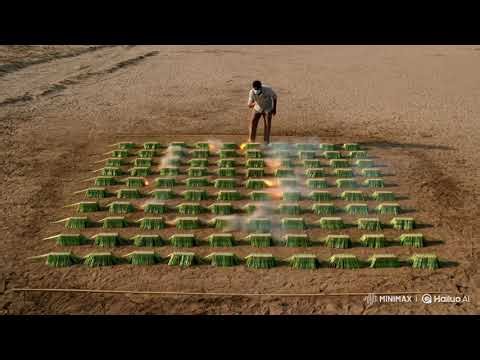 experiment video of 100 suthli bomb blast with a man