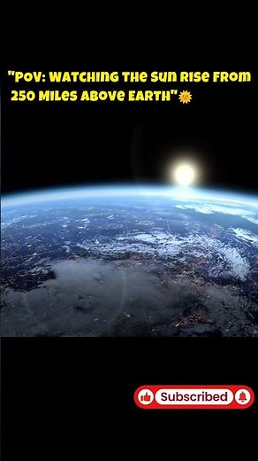 Earth's Sunrise From Space Will Leave You Speechless 💀 #shorts #space #sun #astronomy #universe