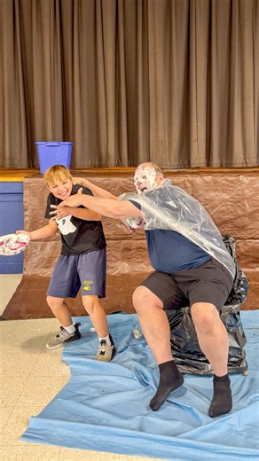 📚 It was a pi(e)ous moment today at IHM. If case you missed it, these amazing kiddos raised over $45,000 during Read-A-Thon! Maybe it was for the good of the school… maybe it was a chance to hit the big prize, pie Fr Jeff in the face. Either way, it was an awesome fundraiser and an awesome day! Fr Jeff said “Let there be pie”…. And it was blueberry 😂 | IHM HSA