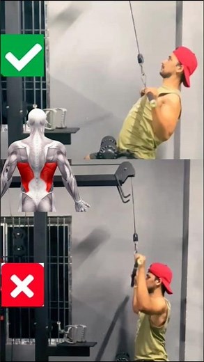 Lat Pulldown exercise | Correct Form & Technique.Back Workout #motivation #musclebuilding #pulldown