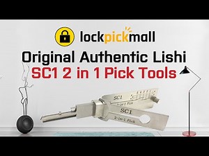 Original Authentic Lishi SC1 Lock Pick 2 in 1 Lock Picking Tools