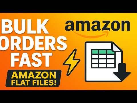 "Unlock Bulk Orders Fast: Download Amazon Seller Central Flat Files Like a Pro"