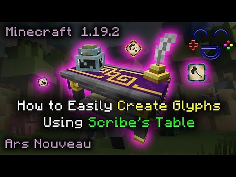 How to Easily Create Glyphs Ars Nouveau MC 1.19.2