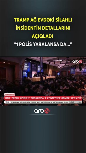 Tramp Ağ Evdəki silahlı insidentin detallarını açıqladı