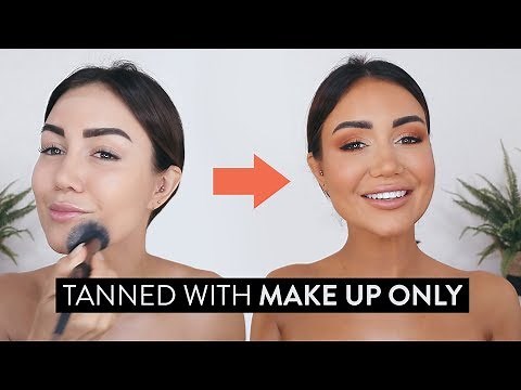 HOW TO FAKE A TAN WITH MAKE UP (using Eva Gutowski's and Chloe Morello's new palettes)