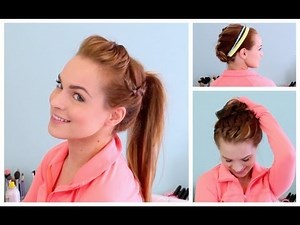 3 Workout Ready Hairstyles + DIY Headband