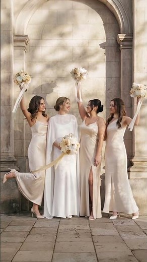 White and ivory tones create a wedding filled with quiet, romantic drama