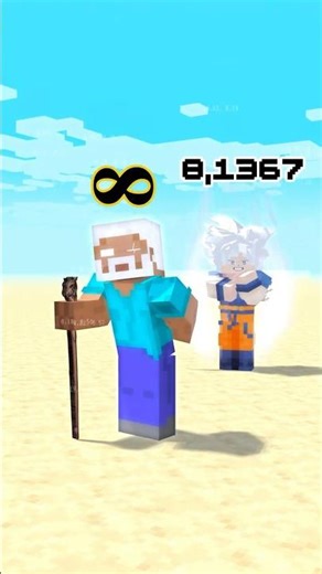 Jiren goes to Minecraft to test his power level and the RESULT 🤯 #shorts #minecraft