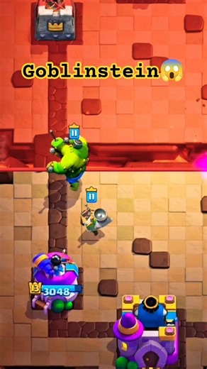 Pov - Goblinstein shock power😱#shorts #clashroyale