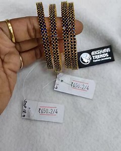 3.8K views · 60 reactions | Blue sapphire stone bangles rs 650+& pair...