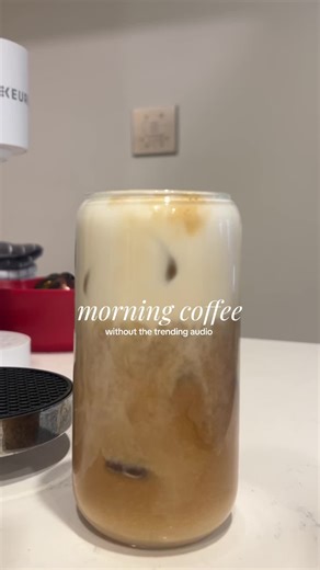 I could listen to iced coffee asmr sounds all day lol #icedlatteathome #nespresso #coffee #fyp #coffeetiktok #icedlatte #cannolilatte